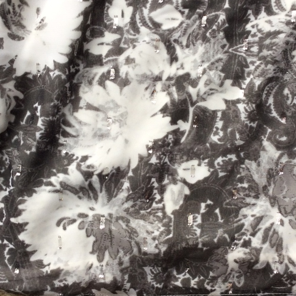 Talbots Floral Pattern Embellished Blouse - image 5